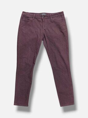 Joe's Jeans Women's Red The Vixen Sassy Skinny Ankle Jeans Size 30